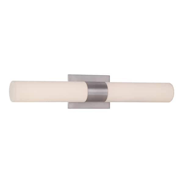 Elementum 22 in. Brushed Nickel LED Vanity Light Bar and Wall Sconce, 3500K