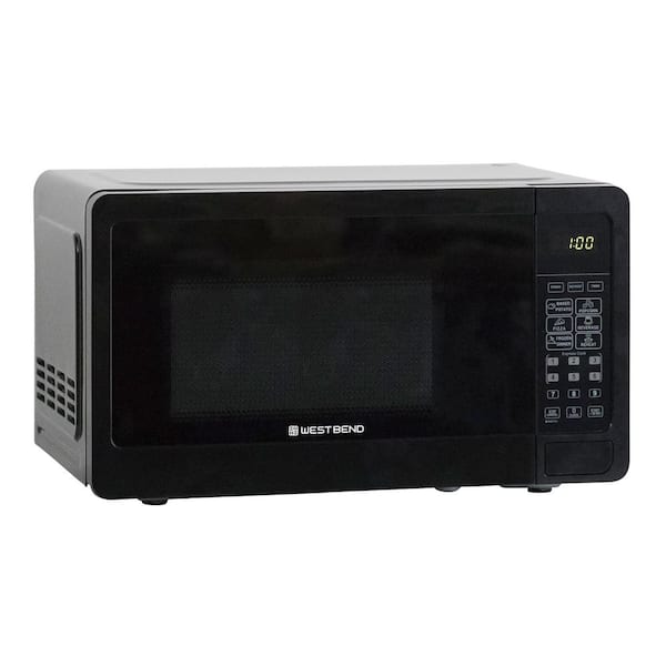 West Bend 17.75 in. Width 0.7 cu.ft. Black 700-Watt Countertop Microwave