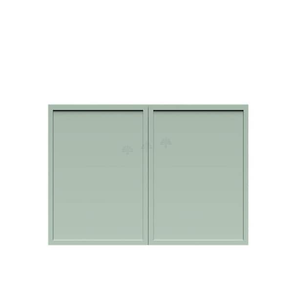 Slim Shaker Assembled 30 in. W x 21 in. H x 12 in. D Wall Bridge Kitchen Cabinet in Green