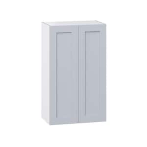 Cumberland 24 in. W x 40 in. H x 14 in. D Light Gray Shaker Assembled Wall Kitchen Cabinet
