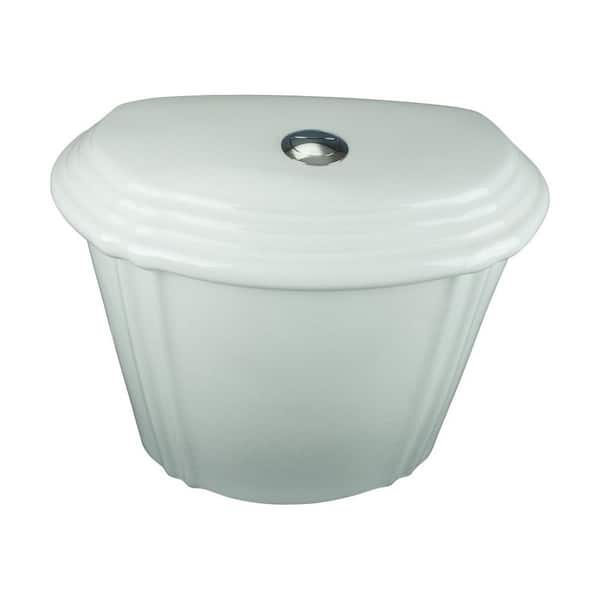 RENOVATORS SUPPLY MANUFACTURING Sheffield 1.6 GPF Dual Flush Porcelain Toilet Tank with Gravity Fed Technology in White