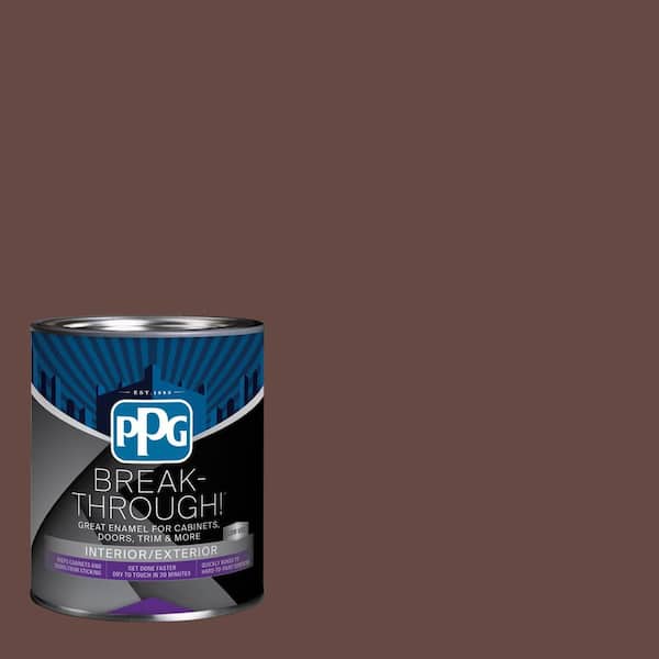Break-Through! 1 qt. PPG1016-7 Spiced Wine Semi-Gloss Door, Trim & Cabinet Paint