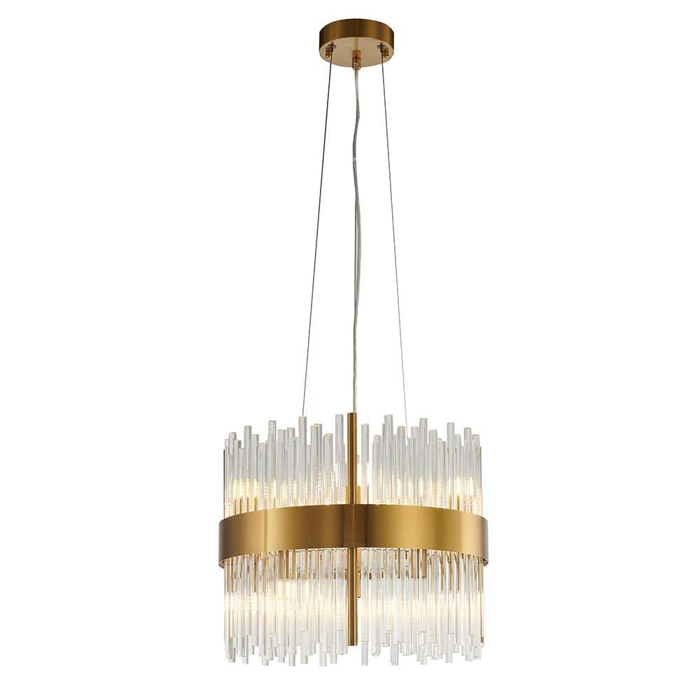 Karter 10-light Gold Chandelier Mu57s15g - The Home Depot