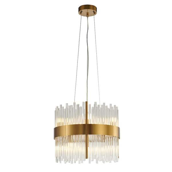 Karter 10-Light Gold Chandelier MU57S15G - The Home Depot