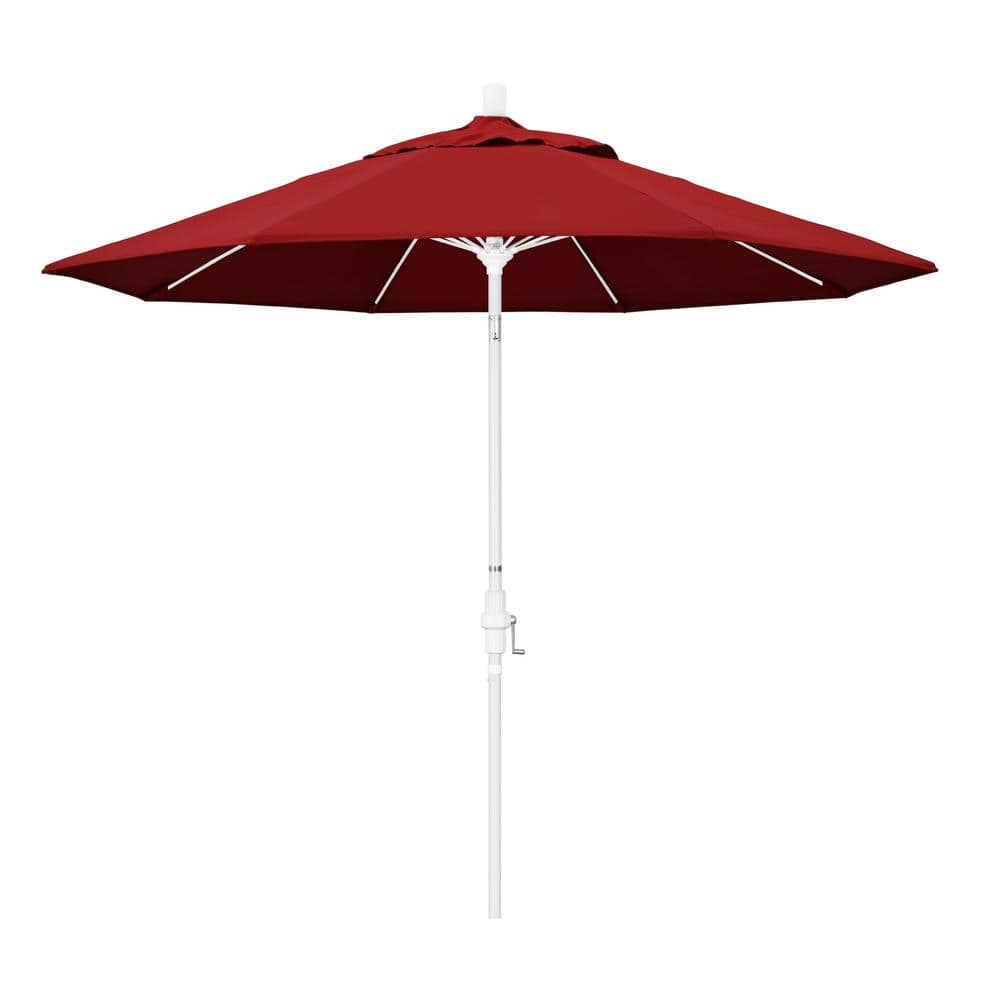 9 ft. Fiberglass Collar Tilt Patio Umbrella in Red Pacifica price history on PriceWatchPro