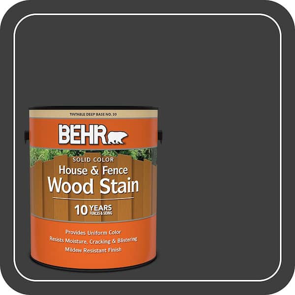 1 gal. #N520-7 Carbon Solid Color House and Fence Exterior Wood Stain