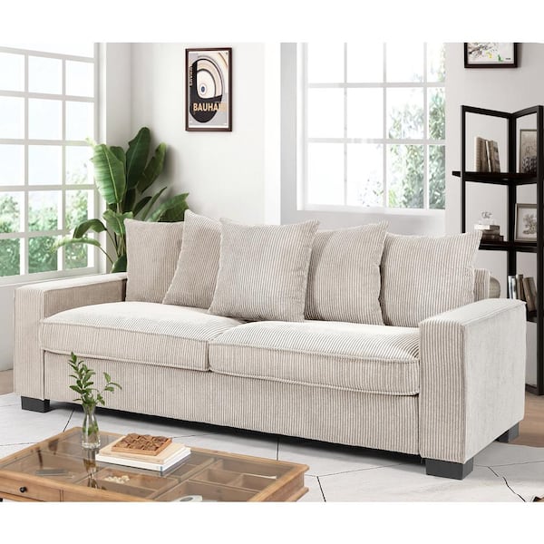 US Pride Furniture Luxe 88 in. Width Square Arm Corduroy Polyester US Pride Furniture Luxe 88 in. Width Square Arm Corduroy Polyester