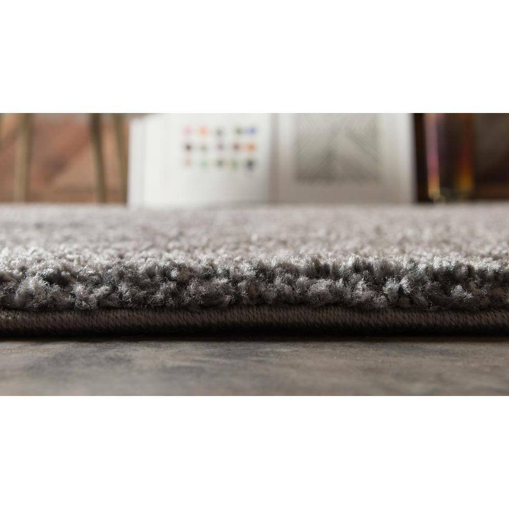Sleek Gray Rectangular Easy-Care Synthetic Rug - 10' x 13'