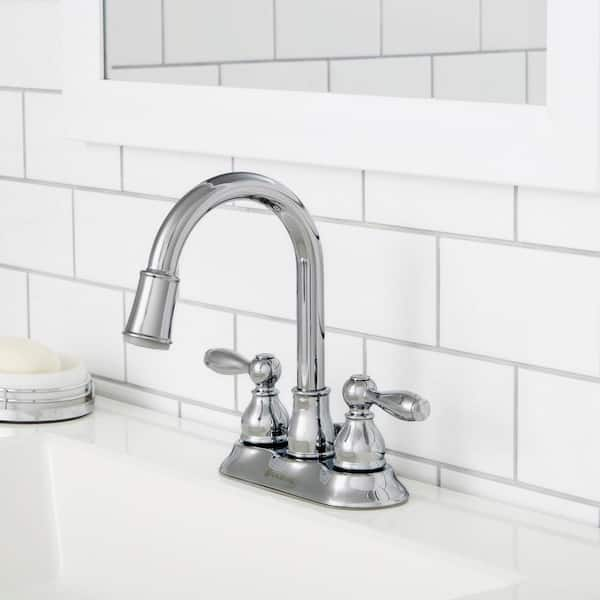 Glacier Bay Mandouri 4 in. Centerset 2 Handle LED Bathroom Faucet