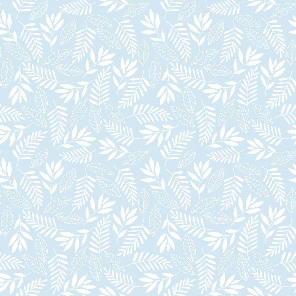 Tiny Tots 2-Collection Light Blue/White Glitter Finish Kids Koala Leaf Desi