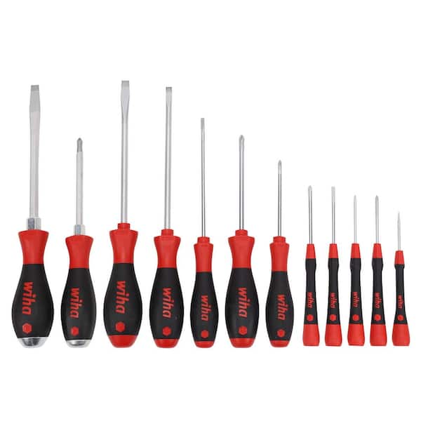 PicoFinish Precision, SoftFinish Standard and XHeavy Duty Phillip, Slotted Screwdriver Set (12-Piece)