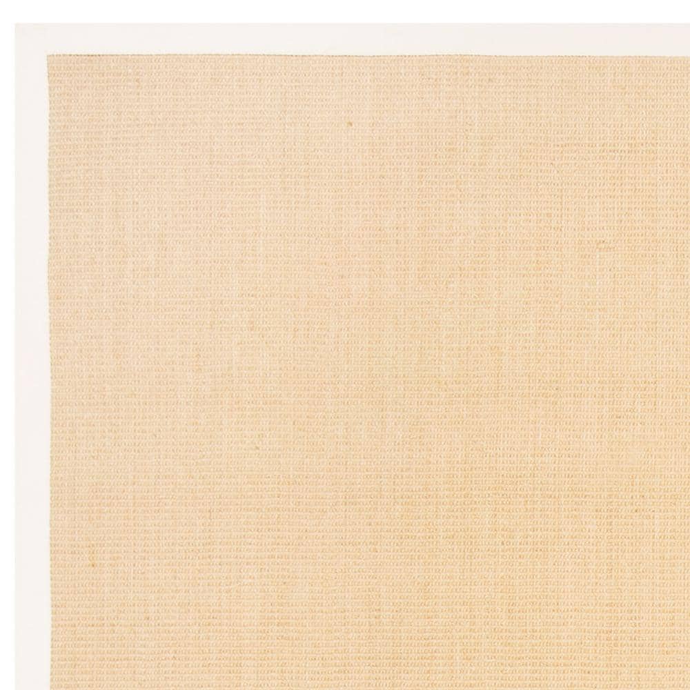 Maize and Wheat 9' x 12' Sisal Area Rug with Cotton Border