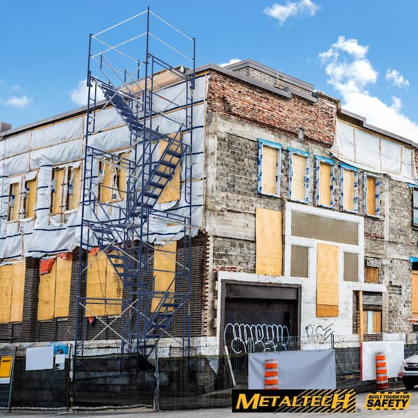 Saferstack 5 ft. x 7.2 ft. x 24.7 ft. High 3-Story Scaffolding Stair Tower