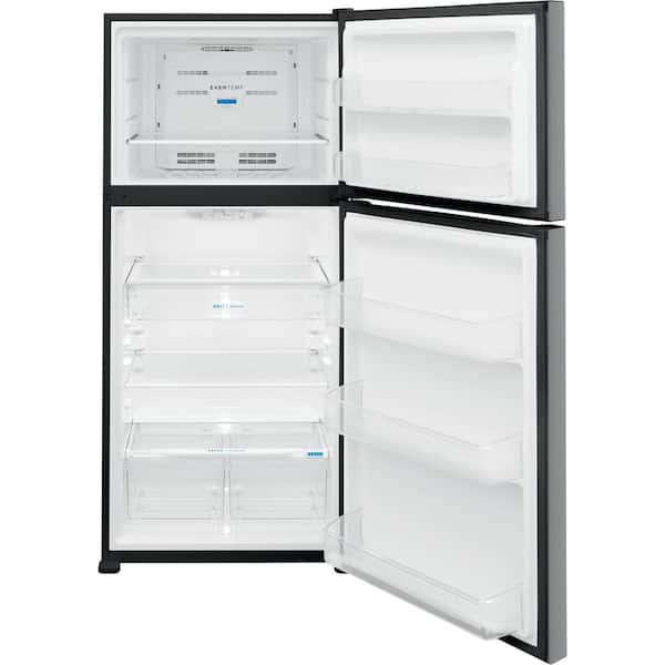 Frigidaire 13.9 cu. ft. Top Freezer Refrigerator, brushed steel FFHT1425VV  - The Home Depot
