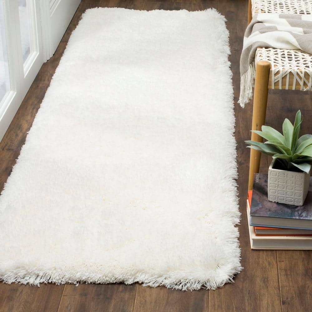Polar 2 ft. x 16 ft. White Solid Color Runner Rug price history on PriceWatchPro