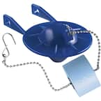 2 in. Blue Toilet Flapper with Float Used in Various 2-Piece Toilets
