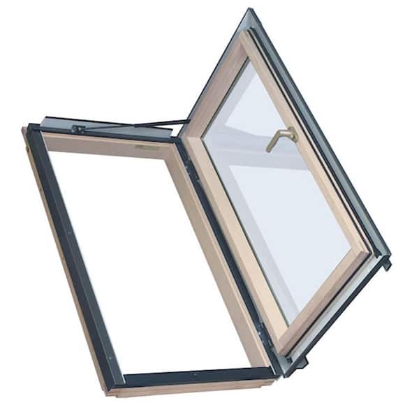 Fakro Egress Window 22-1/2 in. x 37-1/2 in. Venting Roof Access Skylight with Tempered Glass, LowE