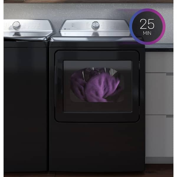 GE Profile 7.4 cu. ft. Smart Gas Dryer in Diamond Gray with Steam