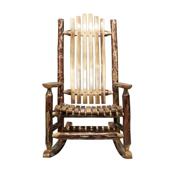 Montana Woodworks Glacier Country Patio Log Rocker Chair with Exterior Finish