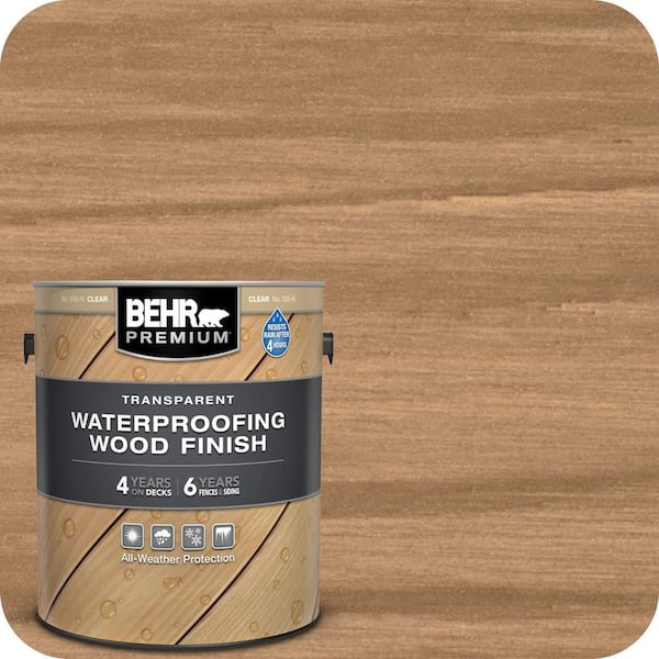 1 gal. Clear Transparent Waterproofing Exterior Wood Finish