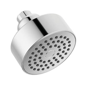 Modern 1-Spray Patterns 1.75 GPM 3.5 in. Wall Mount Fixed Shower Head in Chrome