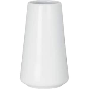 Bright White Frosted Elegant Ceramic Flower Vase for Modern Table Shelf Home Decor, Wedding Boho Decor