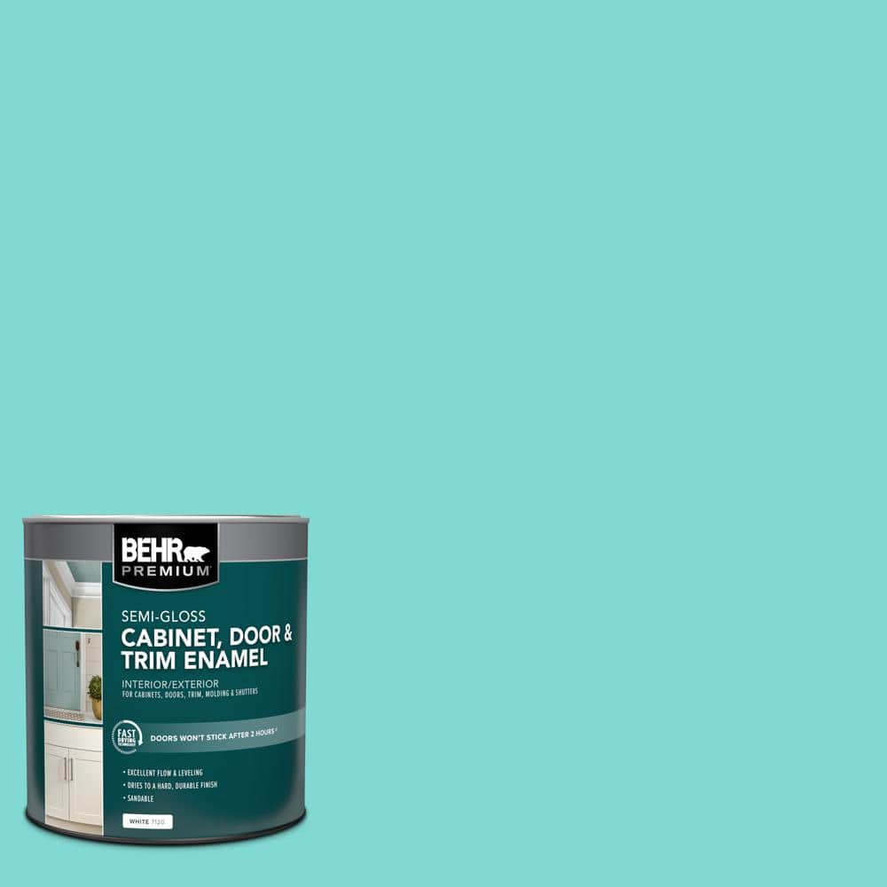 BEHR PREMIUM 1 qt. MQ422 Key Largo SemiGloss Enamel Interior