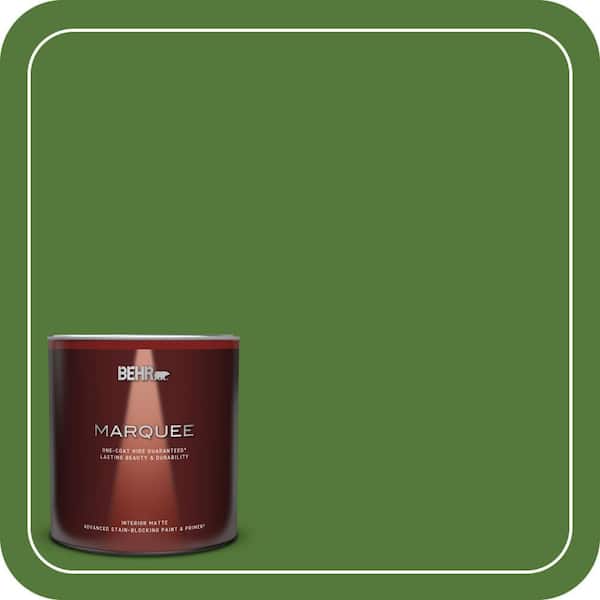 BEHR MARQUEE 1 qt. #P380-7 Luck of the Irish Matte Interior Paint & Primer