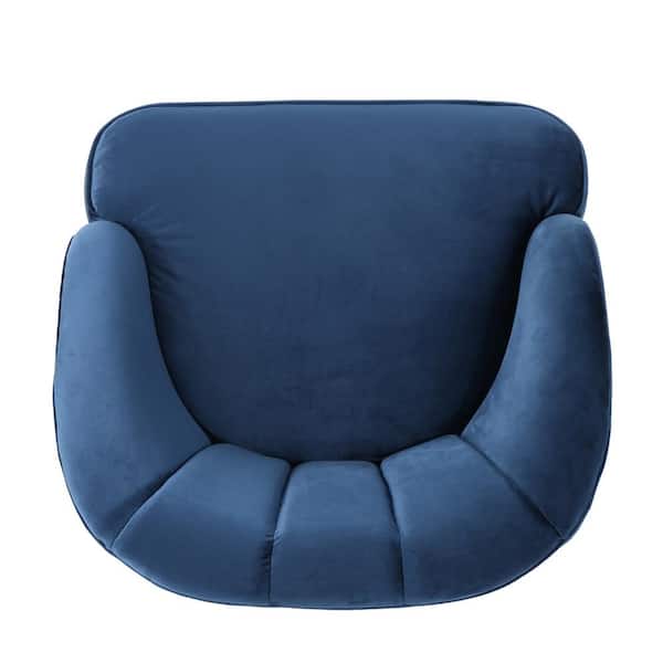Noble House Amaia Cobalt Velvet Upholstered Club Chair 21060 The