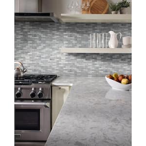 Lupano 12 in. x 12 in. Textured Glass Mesh-Mounted Mosaic Wall Tile (9.5 sq. ft./Case)