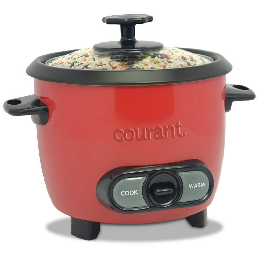 6-Cup (Cooked) Rice Cooker, Removable Non-Stick Bowl, One Touch Rice Cooker, Red price history on PriceWatchPro