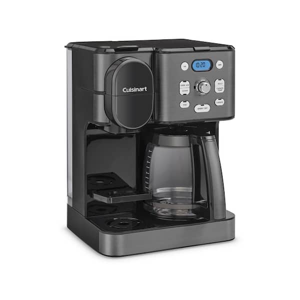 Cuisinart 12-Cup, Black Stainless Coffee Center 2 in. 1-Coffee Maker