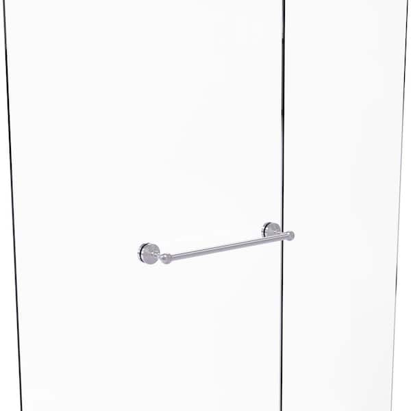 Allied Brass Waverly Place 18 in. Over-the-doorShower Door Towel Bar in Satin Chrome