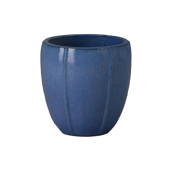 Emissary Crest 12.5 in. L x 13 in. H  Ceramic  Planter with Drainage Hole