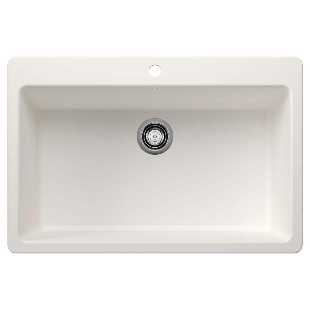 Liven SILGRANIT 33 in. Drop-In/Undermount Single Bowl Granite Composite Kit