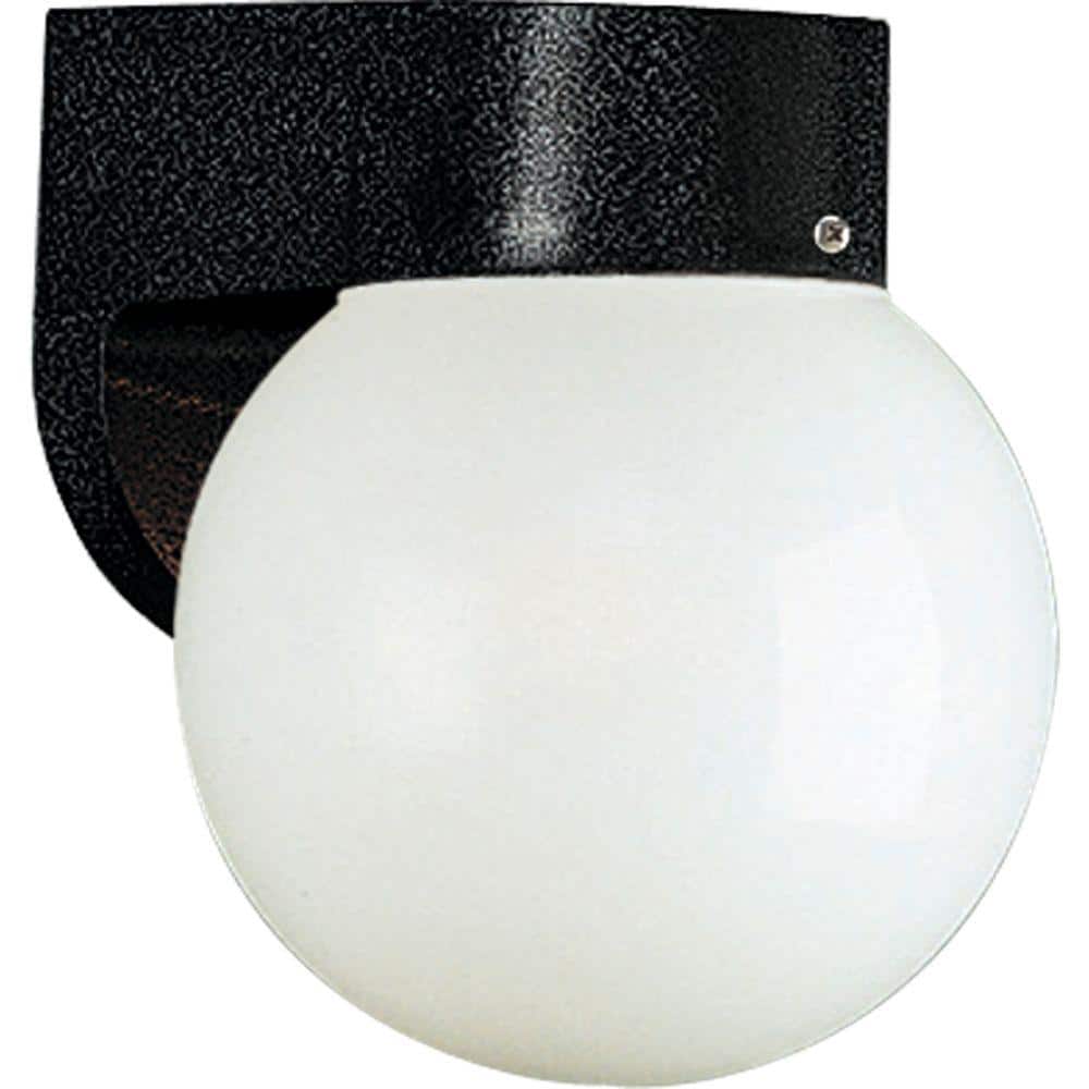 Polycarbonate Outdoor 1-Light Textured Black White Acrylic Shade Modern Outdoor Wall Light price history on PriceWatchPro
