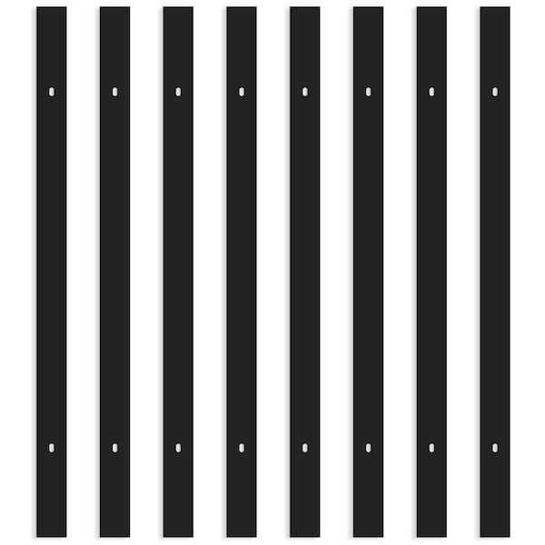 2FT H Track Lighting Rail, Single Circuit 120V H-Type Track System, Compatible with Standard H Track Heads Black 8 Pack