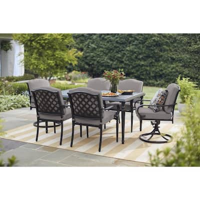 Gray Patio Dining Sets Furniture The Home Depot - Patio Dining Table Home Depot Canada