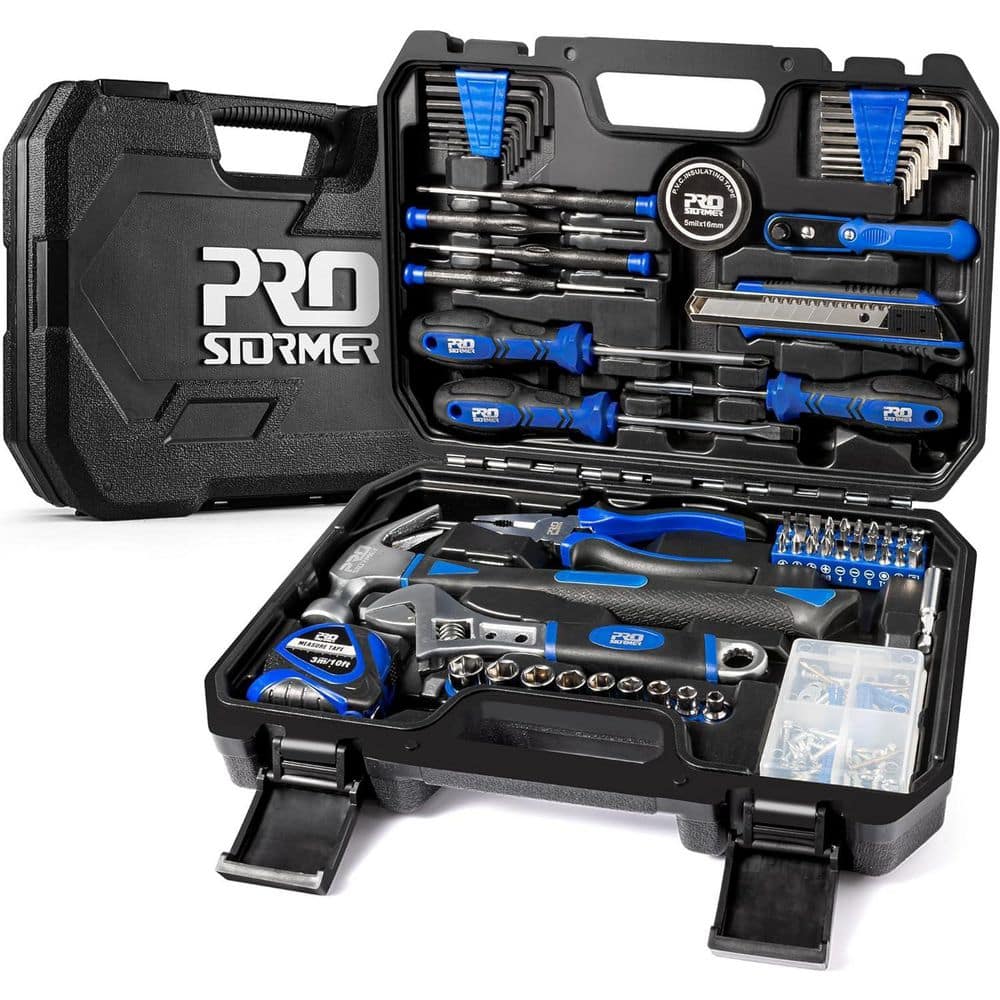160-Piece Blue High-Quality Steel Home Repair Tool Set, General Household Hand Tool Kit with Toolbox Storage Case price history on PriceWatchPro