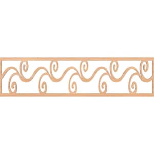Tilden Fretwork 0.25 in. D x 47 in. W x 12 in. L Hickory Wood Panel Moulding