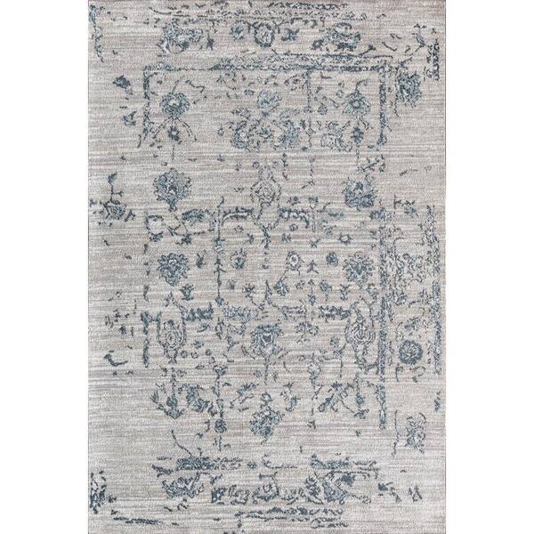 Rugs America Jada Winter Skies Gray Area Rug - 2 X 8