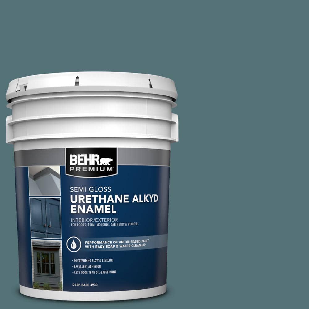 5 gal. Home Decorators Collection #HDC-CL-22 Sophisticated Teal Urethane Alkyd Semi-Gloss Enamel Interior/Exterior Paint price history on PriceWatchPro