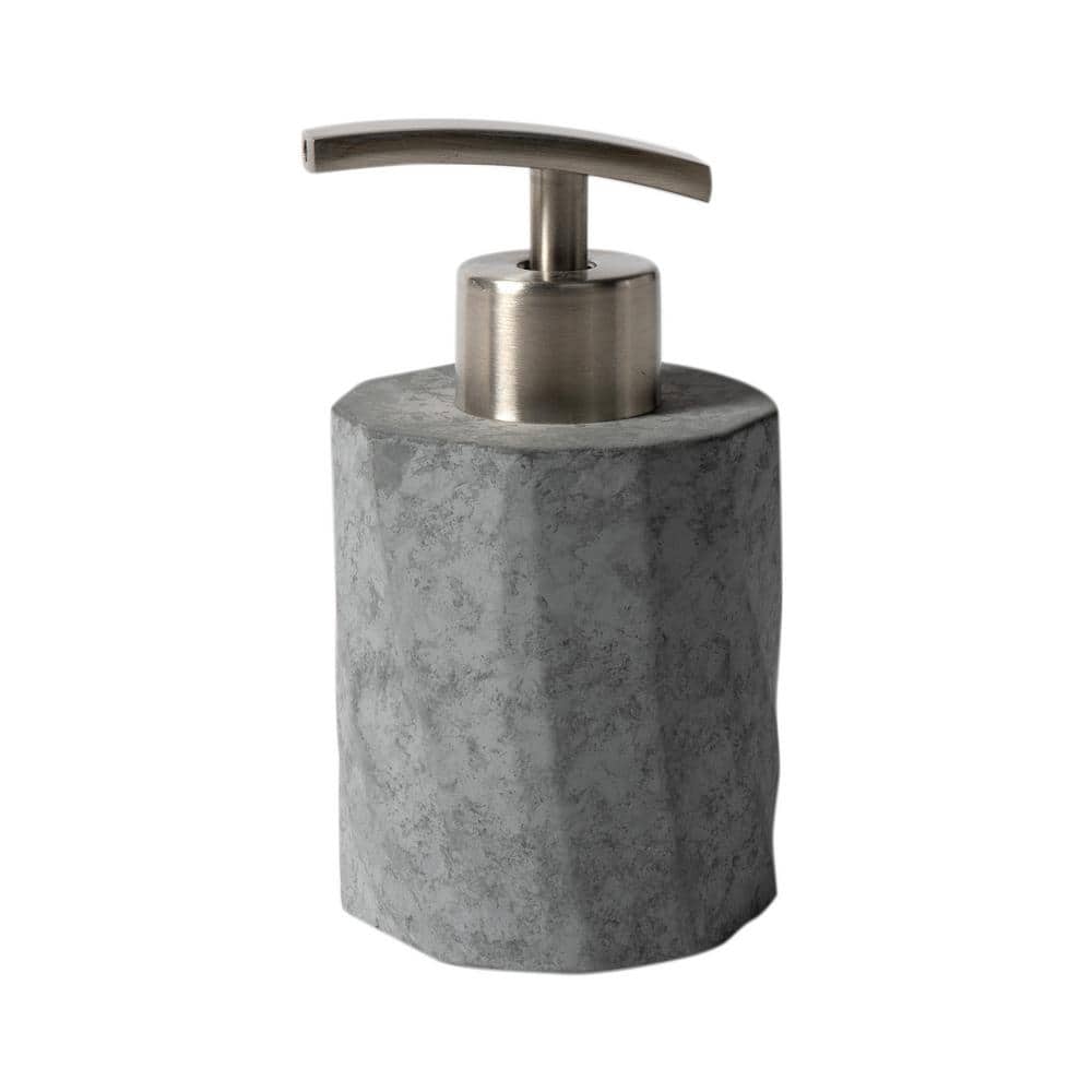Gray Matte Solid Concrete 4-Piece Bathroom Accessory Set