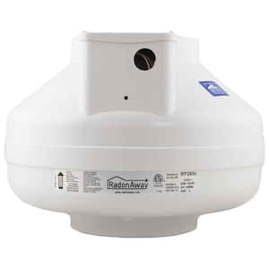 RP265C 6 in. Inlet and Outlet Inline Radon Fan in White with 2.3 in. Maximum Operating Pressure
