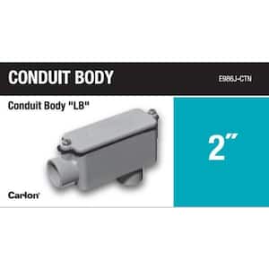 2 in. Elbow Schedule 40 and 80 PVC Type-LB Conduit Body (Case of 4)
