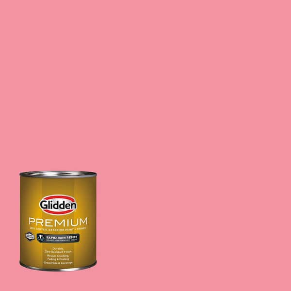Glidden Premium 1 gal. Pink Punch PPG1184-4 Semi-Gloss Exterior