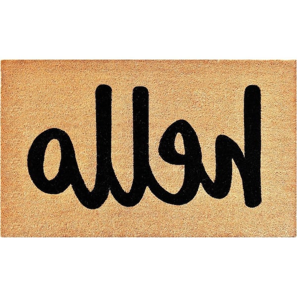 Multi-Colored 34 in. x 20 in. Coir Outdoor Door Mat