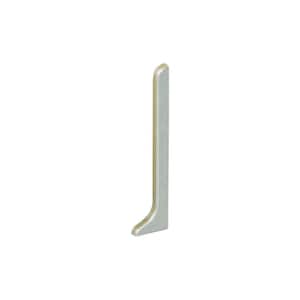 Designbase-SL Aluminum with Brushed Stainless Steel Appearance 3-1/8 in. x 1/2 in. Metal Left End Cap