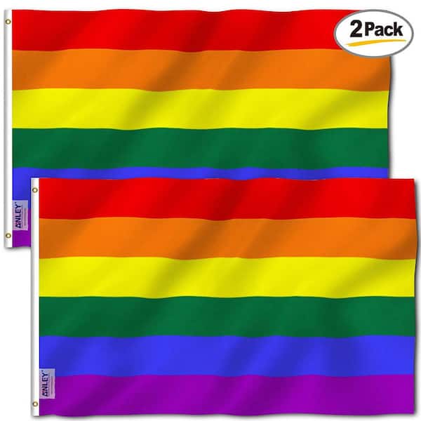 90x150cm LGBT Gay Rainbow Progress Pride Flag Printing Flag Garden Decoration z8 
