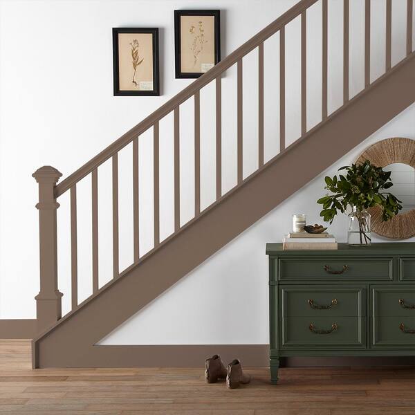 BEHR PREMIUM 1 qt. #N210-5 Caffeine Semi-Gloss Enamel Urethane